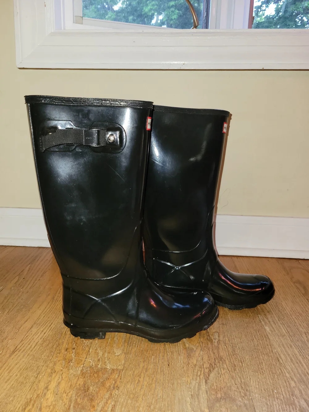 Hunter Gloss Black Tall Rain Boots